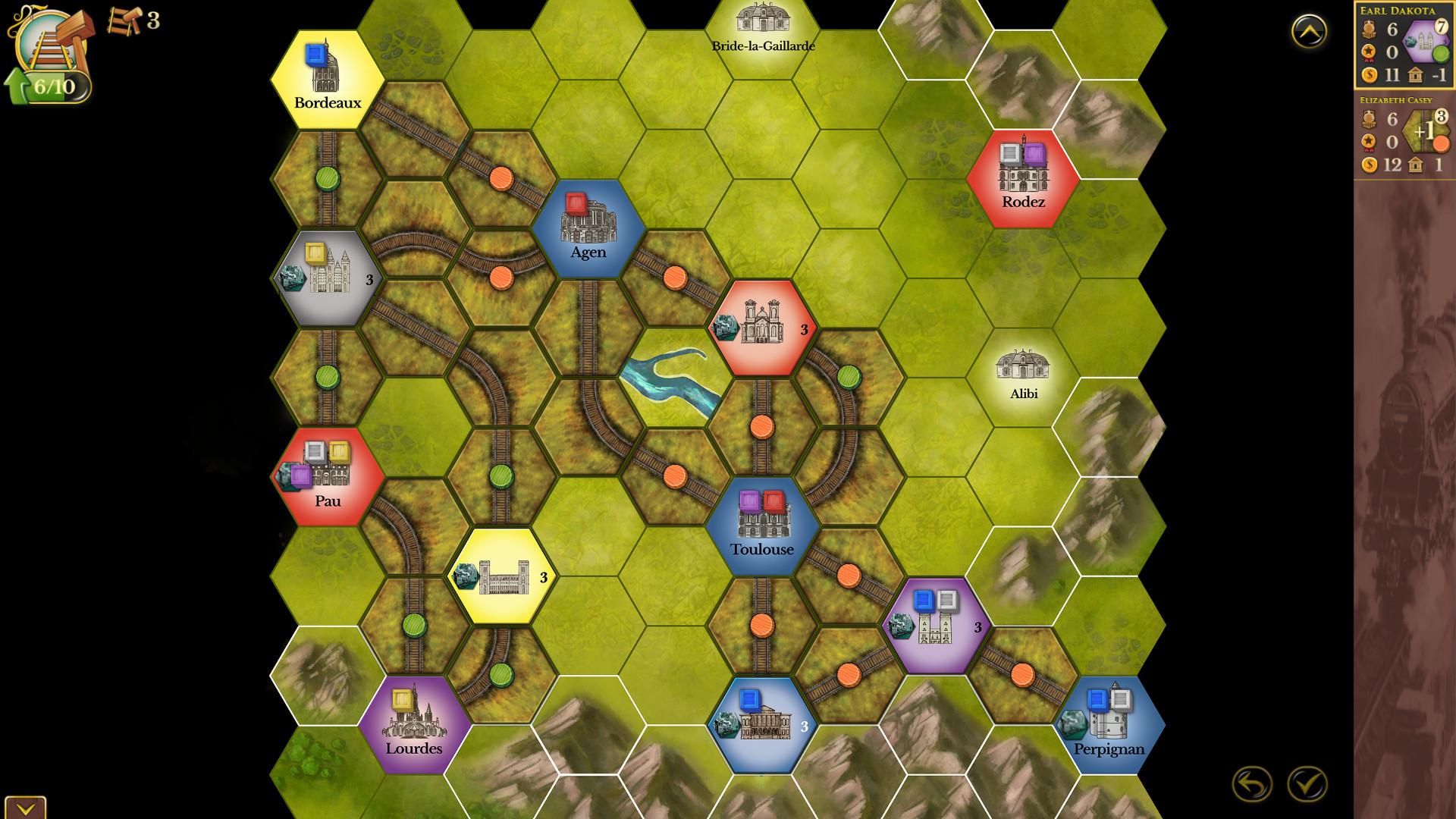 Steam: Rails to Riches - Southwestern France Map screenshot 2