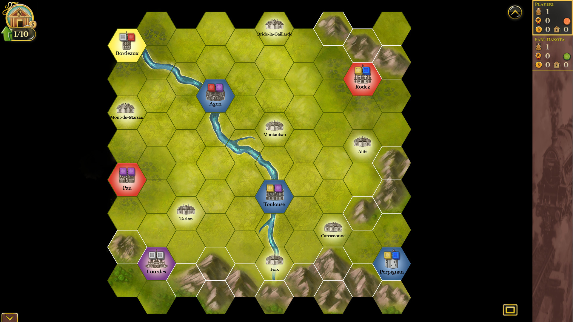 Steam: Rails to Riches - Southwestern France Map screenshot 1