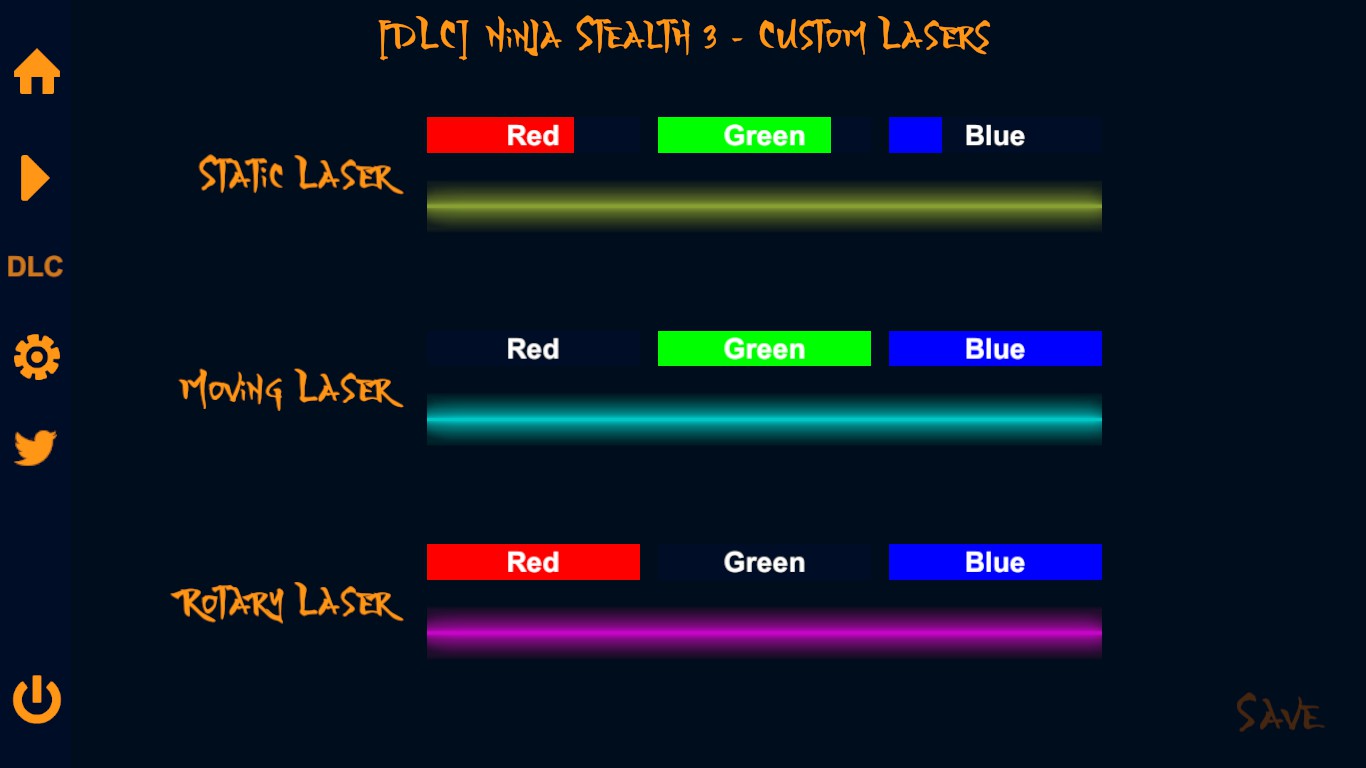 Ninja Stealth 3 - Custom Lasers screenshot 1