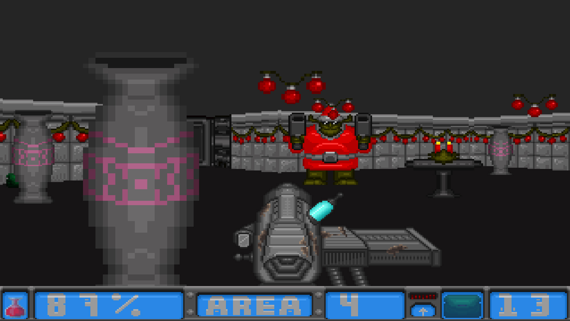 Super Meat Shooter - Happy Meat Winter screenshot 1