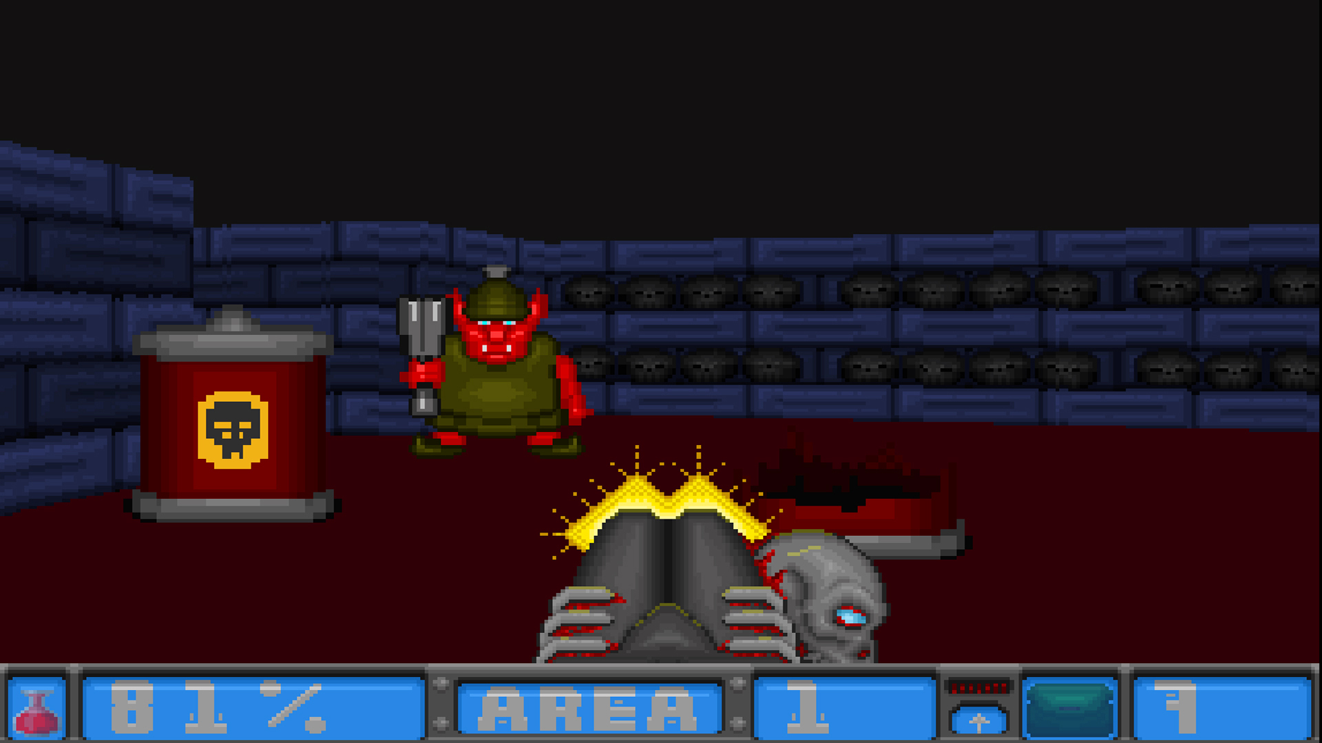 Super Meat Shooter - Happy Meat Winter screenshot 5