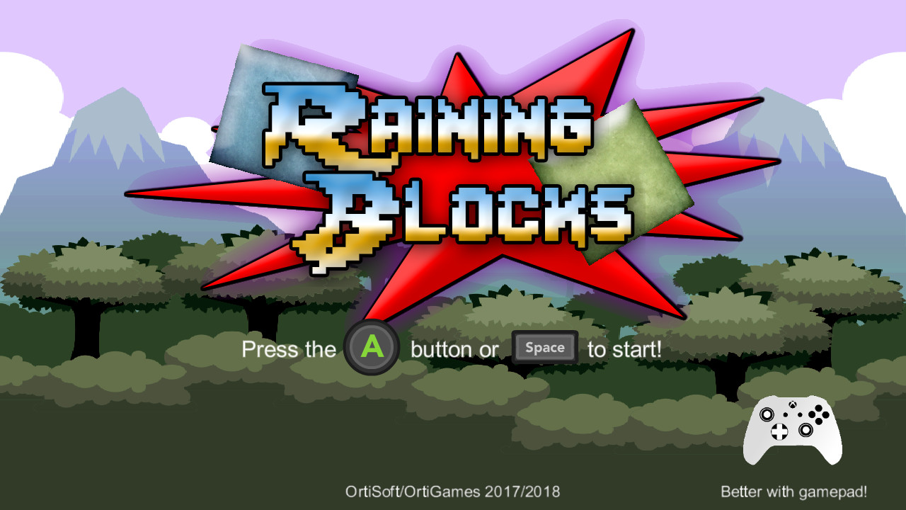 Raining blocks screenshot 1
