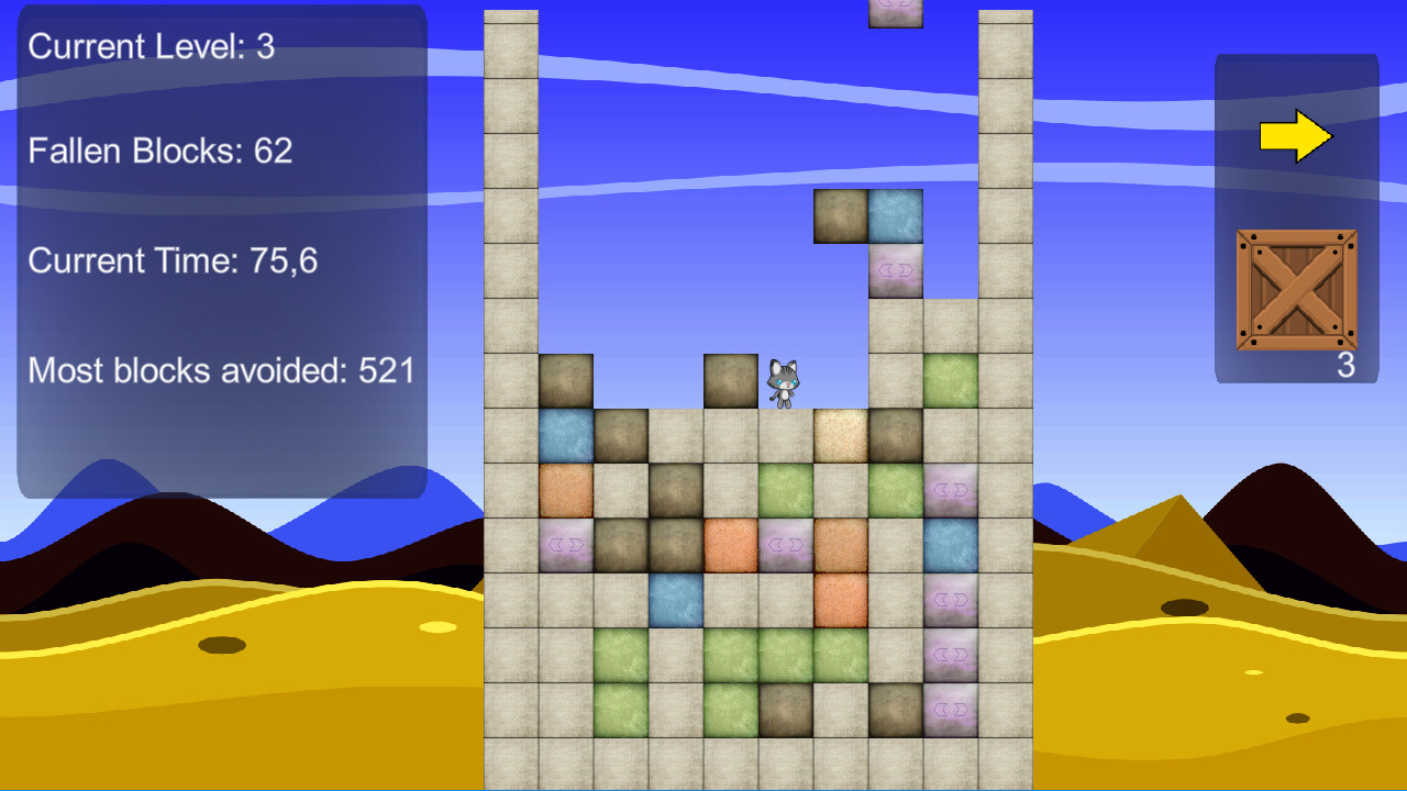 Raining blocks screenshot 2