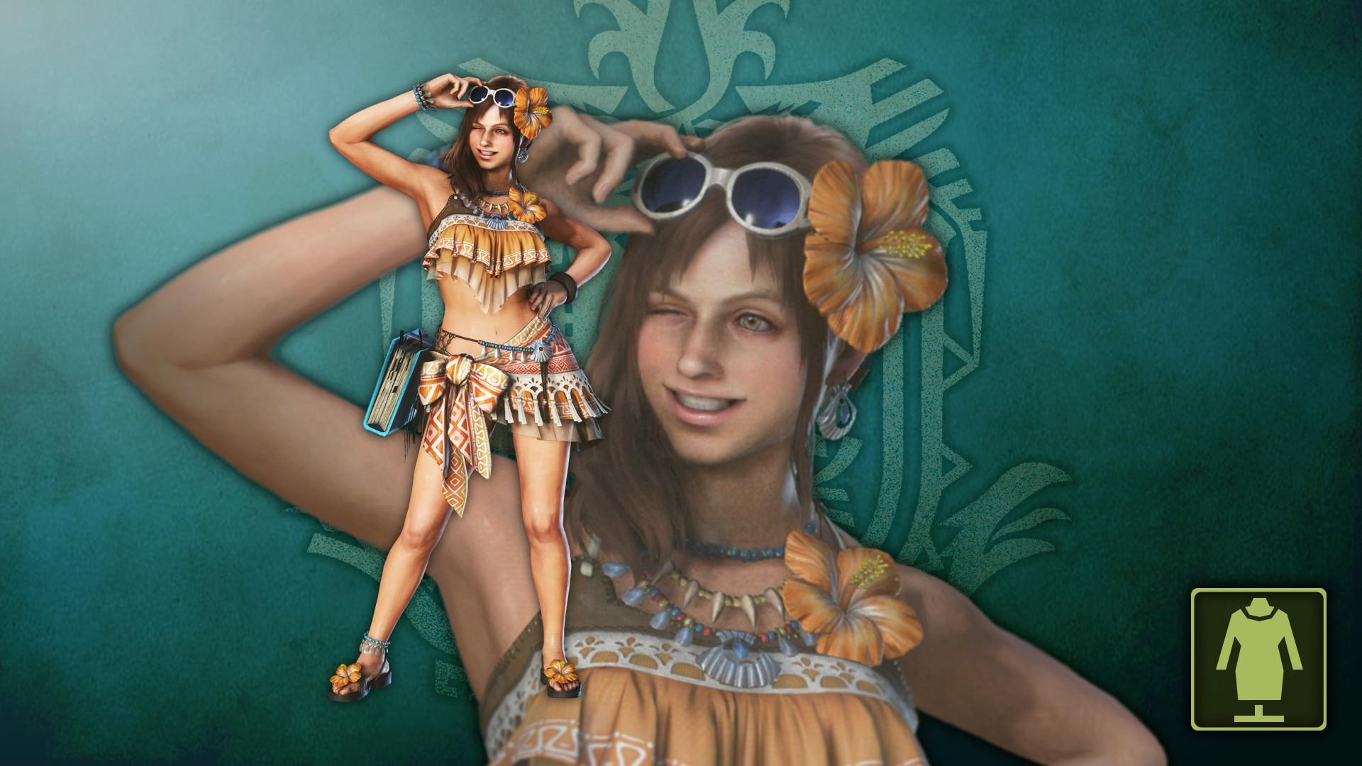 Monster Hunter: World - The Handler's Sunshine Pareo screenshot 1