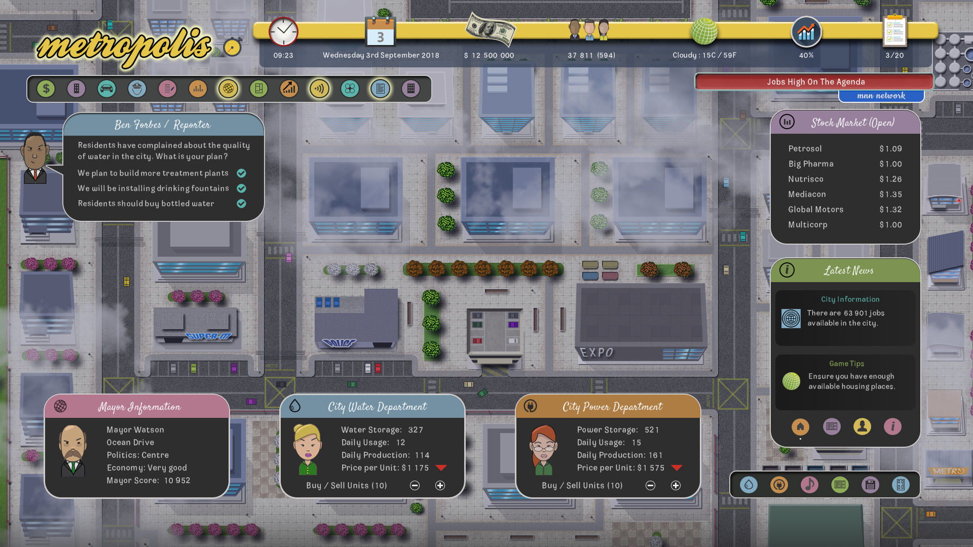 Metropolis screenshot 2