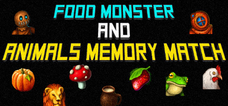 Food Monster and Animals Memory Match — Steam header