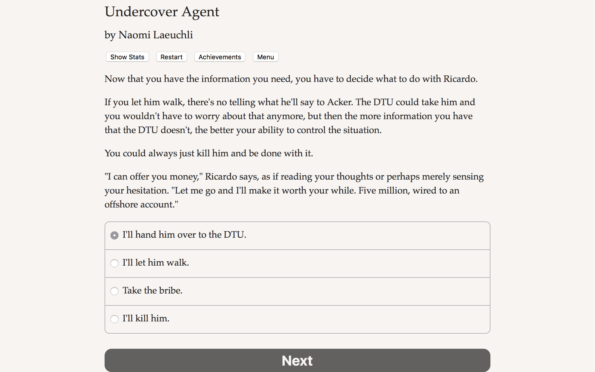 Undercover Agent screenshot 1