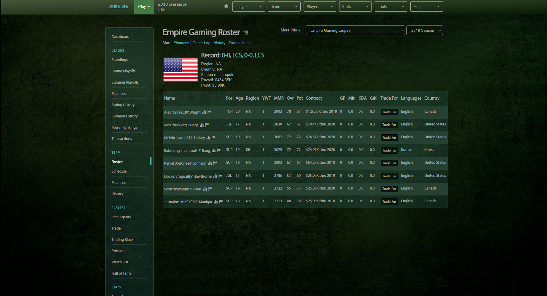 MOBA GM screenshot 3