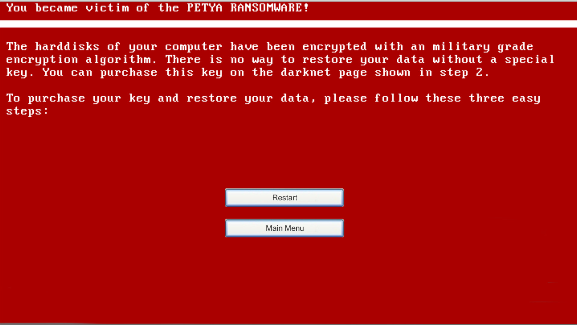 Virus Petya screenshot 5