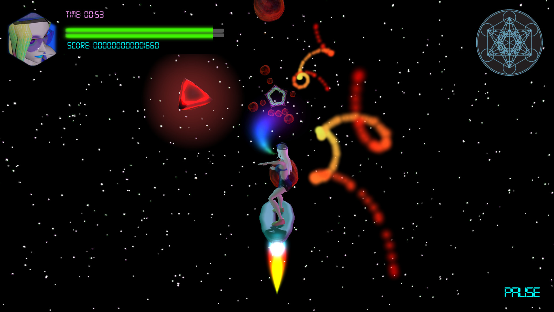 Neon Spaceboard screenshot 2