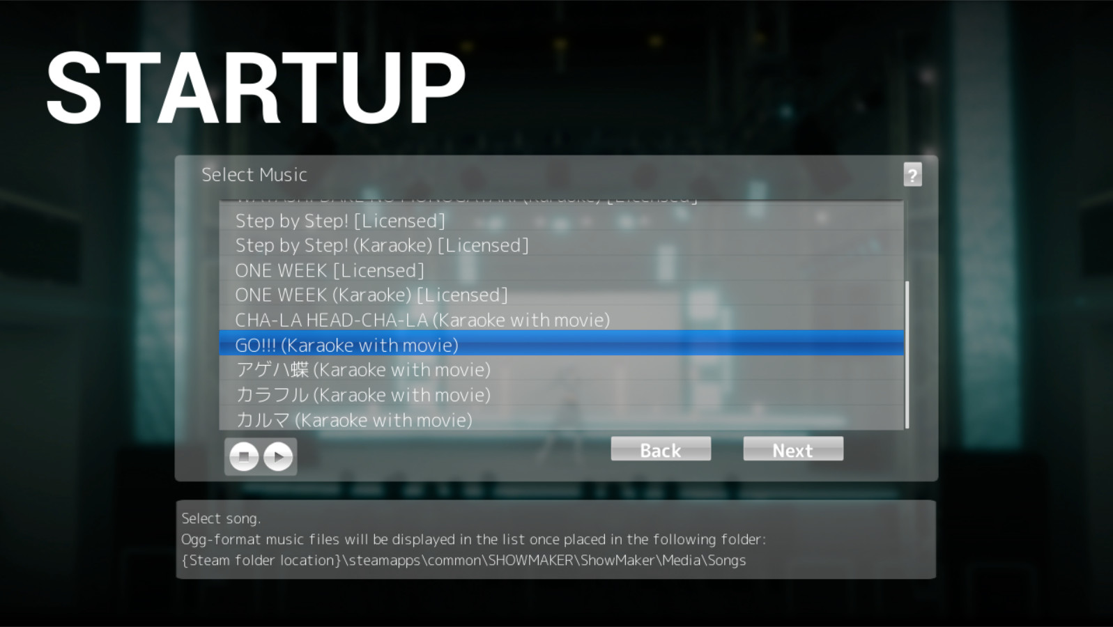 SHOWMAKER GO (karaoke version) screenshot 1
