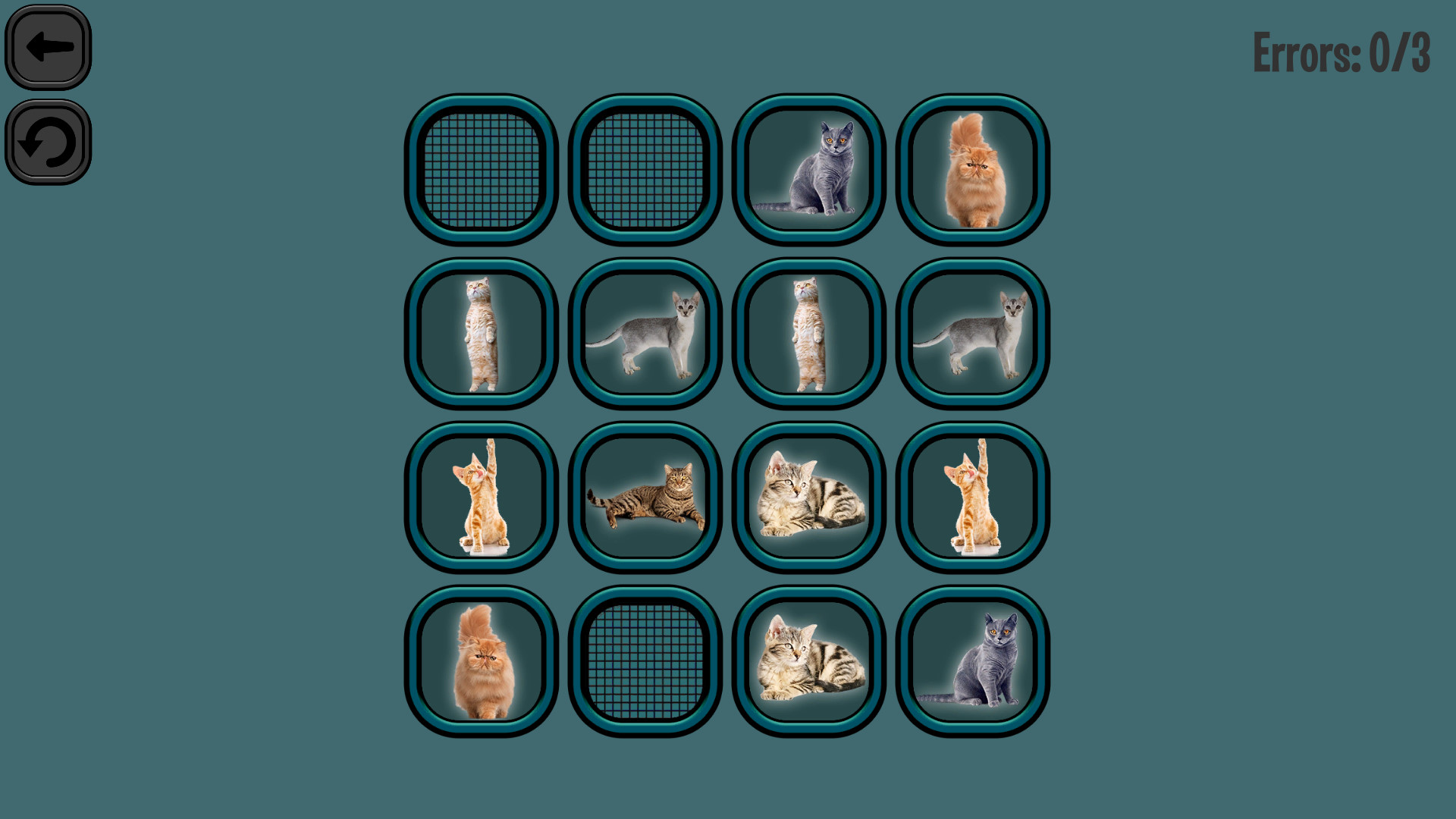Animals Memory: Cats screenshot 1