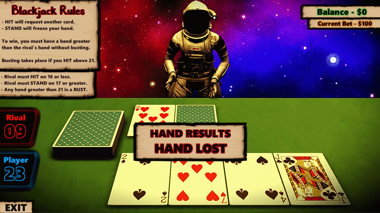 Blackjack In Space screenshot 2