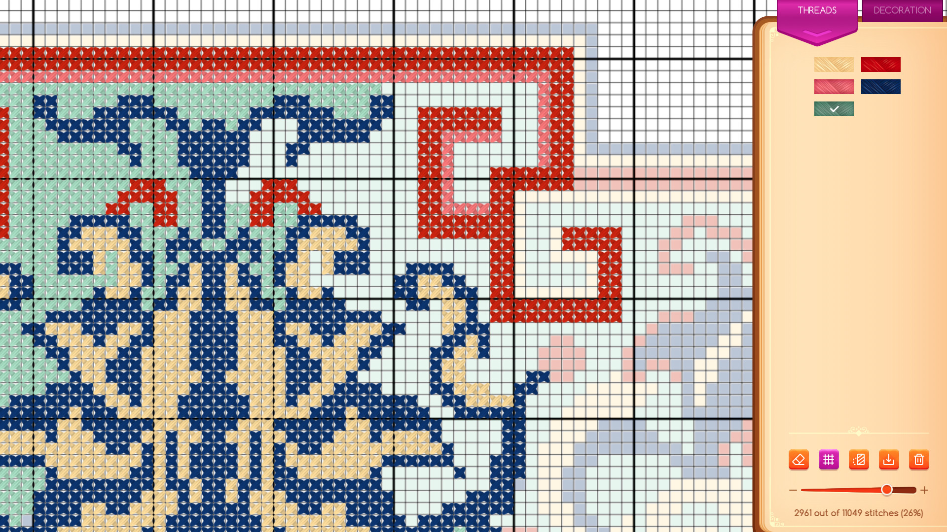 Cross-Stitch Puzzle screenshot 5