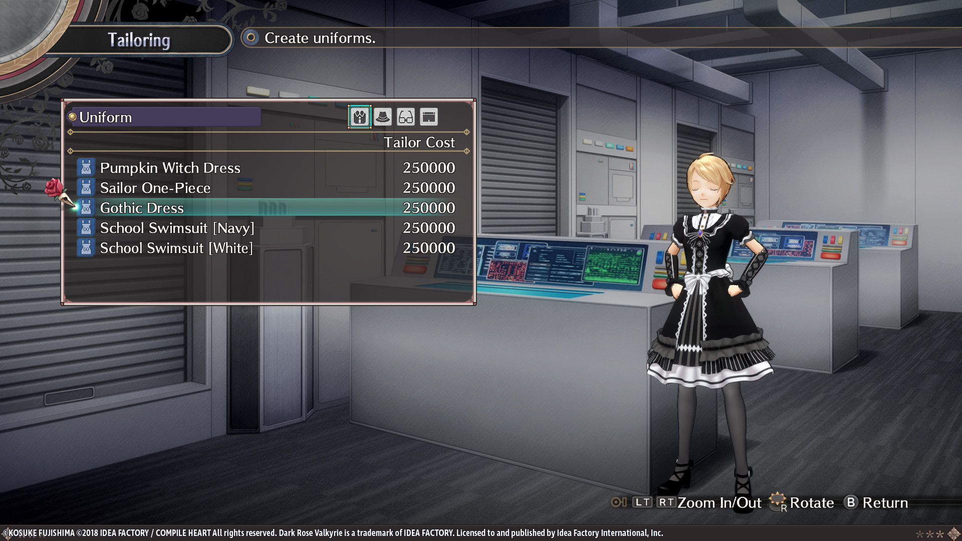 Dark Rose Valkyrie: Extra Costumes Set screenshot 3