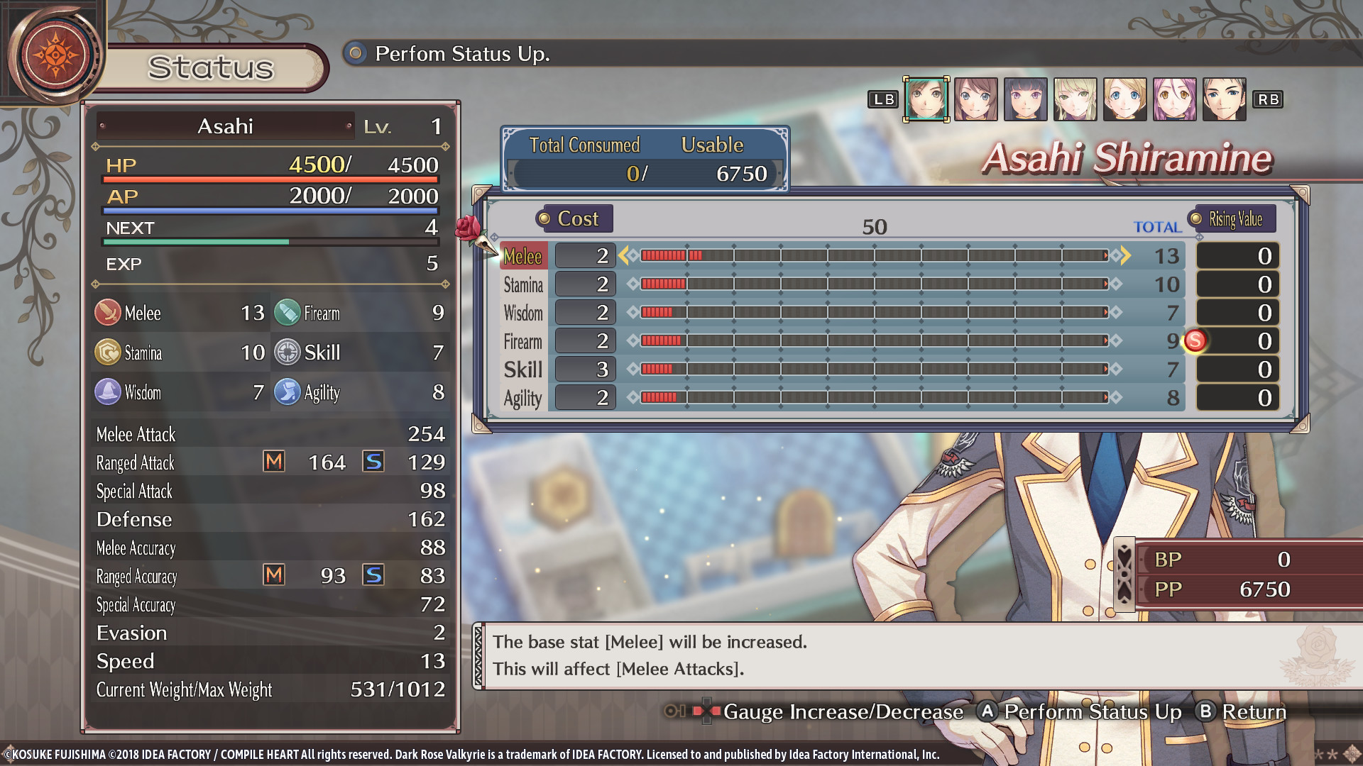 Dark Rose Valkyrie: Party Points Set screenshot 2