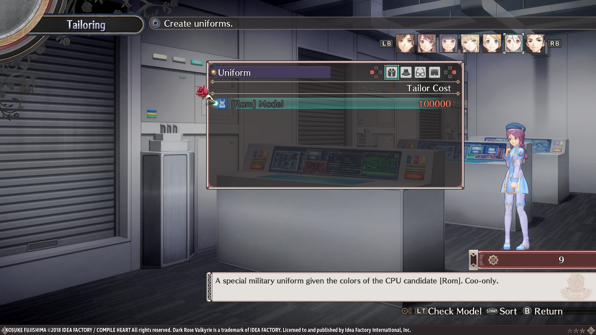 Dark Rose Valkyrie: PV Serial Display Campaign Item Set screenshot 6