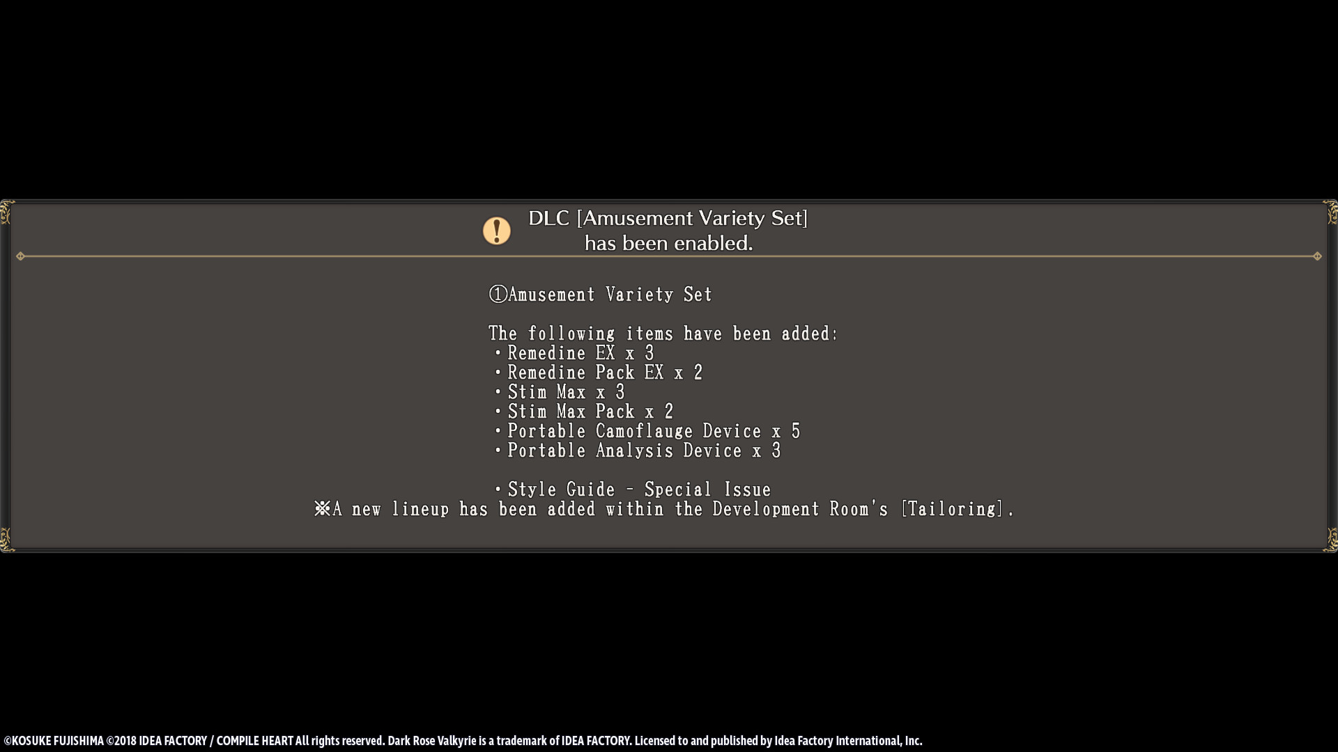 Dark Rose Valkyrie: Amusement Variety Set screenshot 1