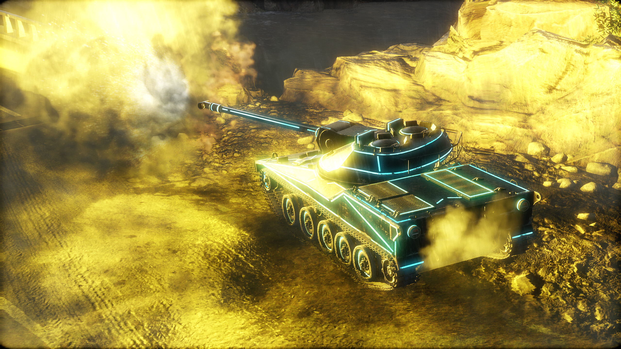Armored Warfare - RDF-LT Skin Neon screenshot 2