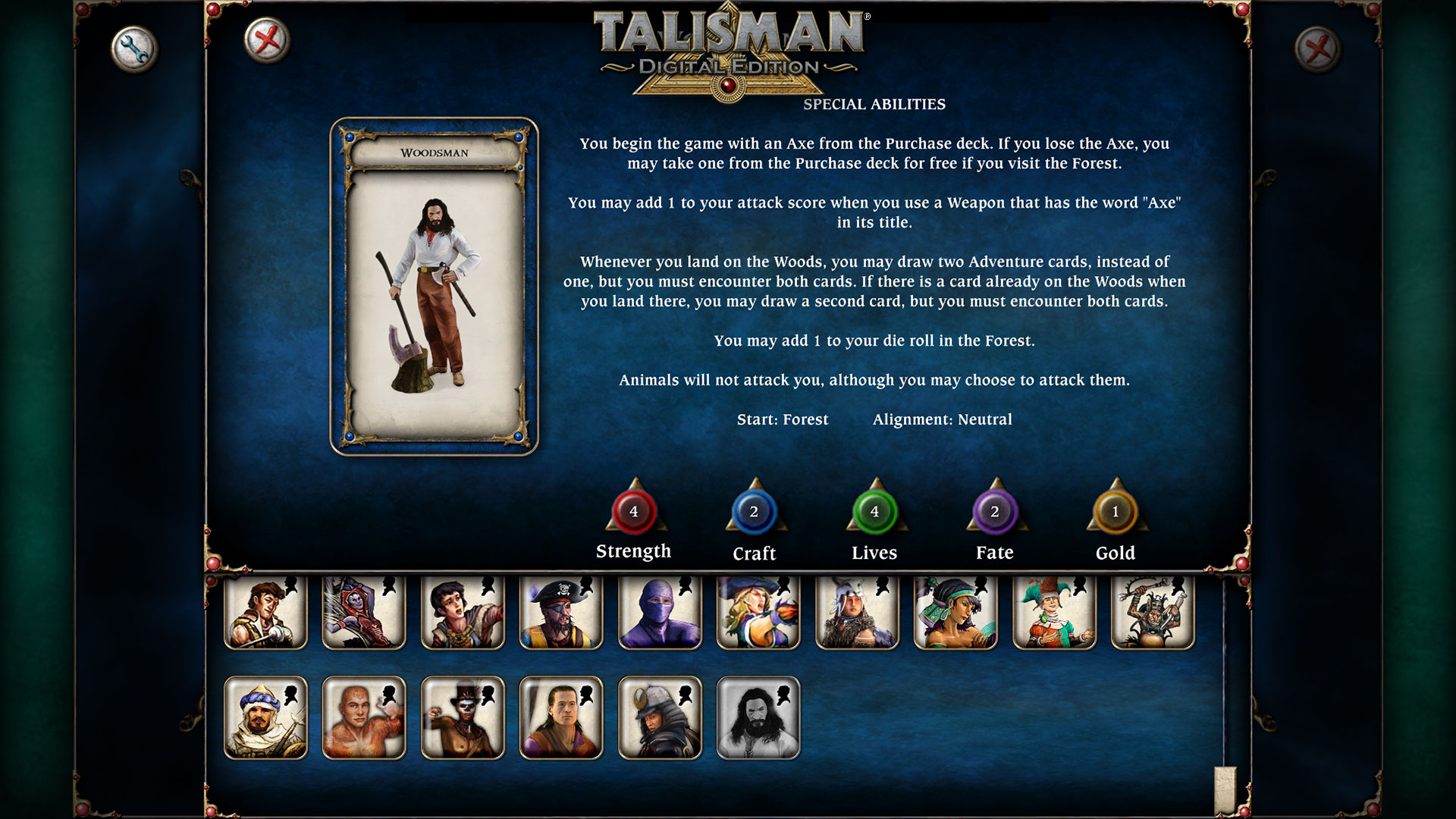 Talisman - Character Pack #17 Woodsman screenshot 1