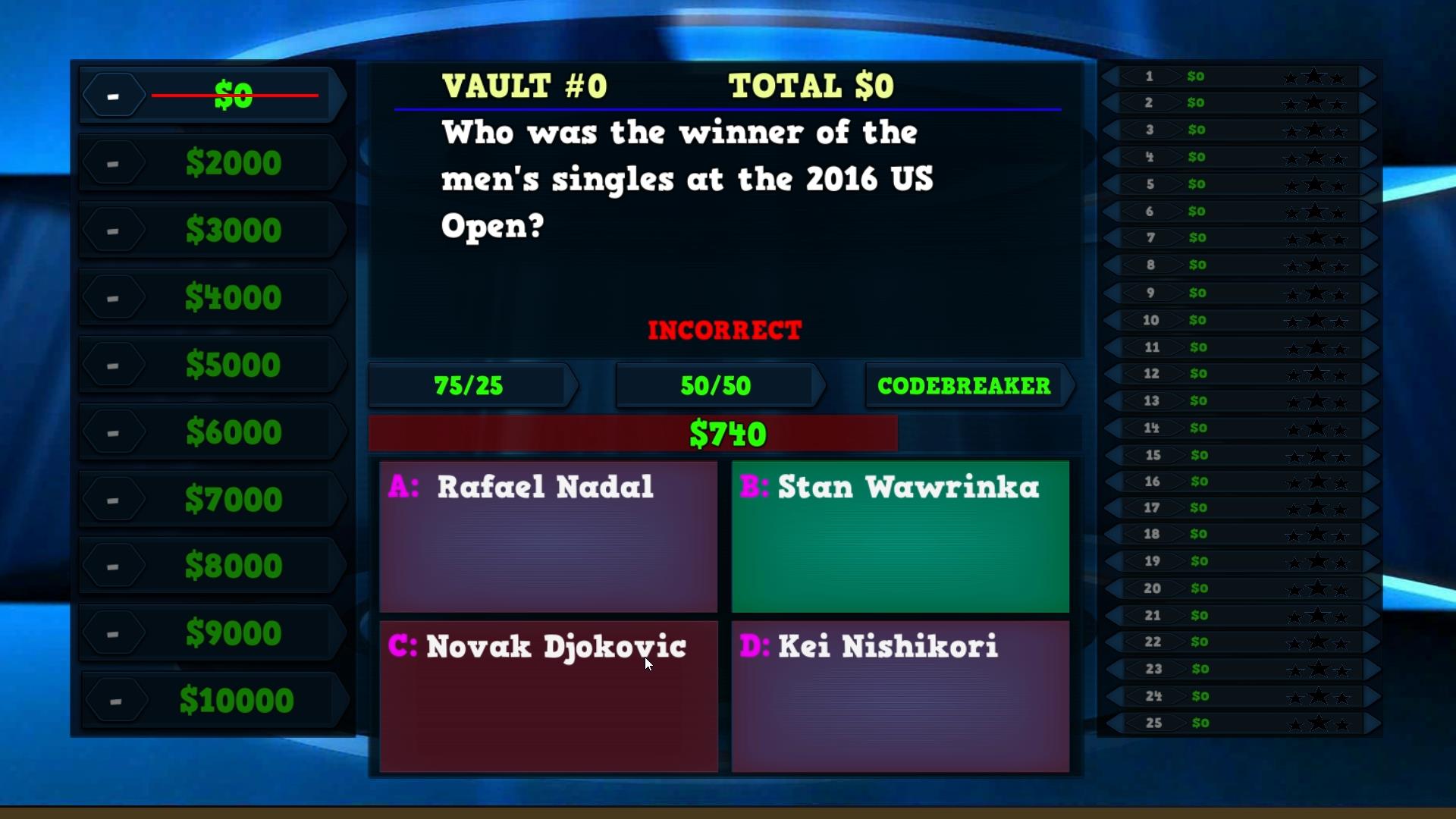 Trivia Vault: Tennis Trivia screenshot 1