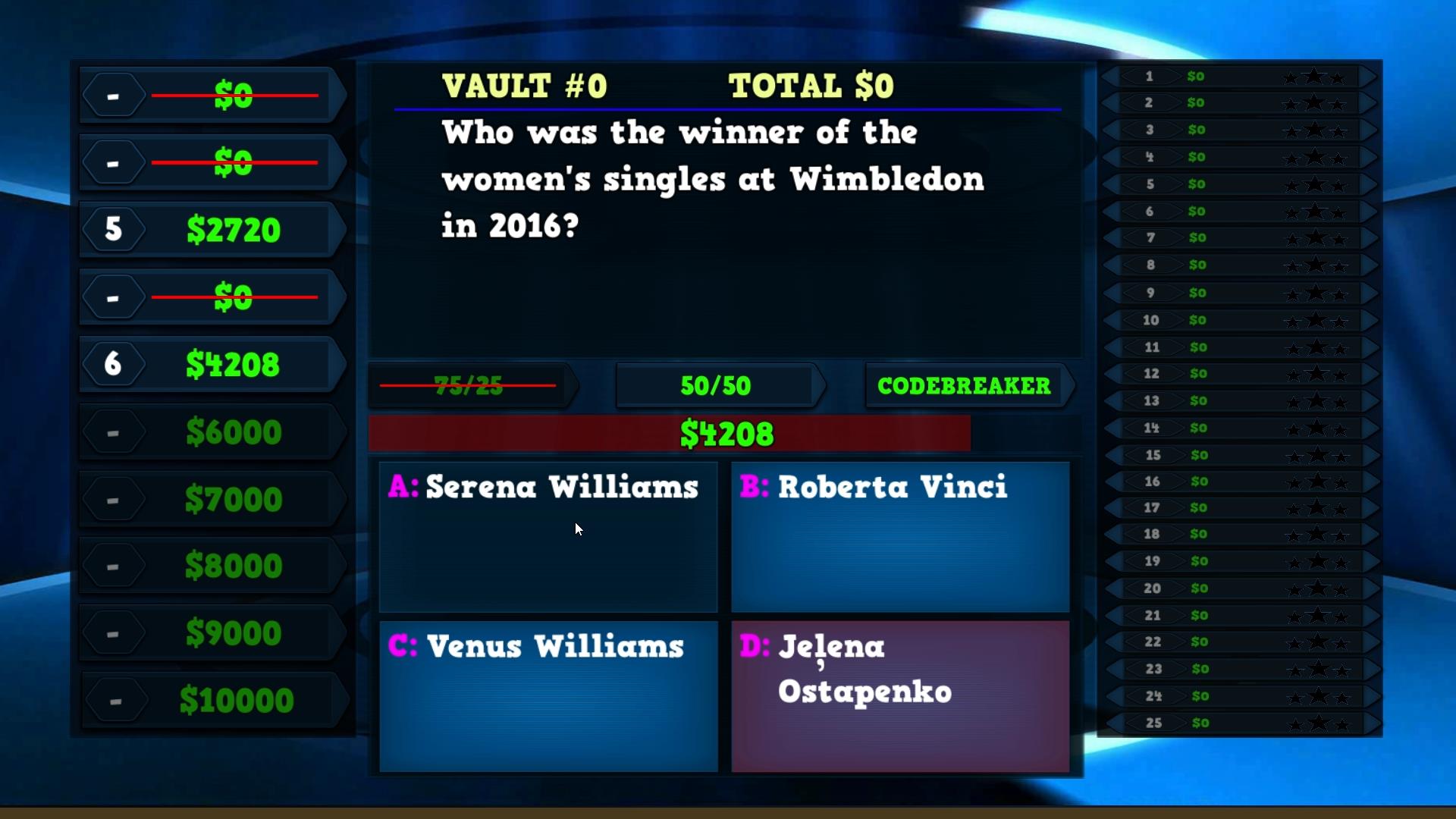 Trivia Vault: Tennis Trivia screenshot 2