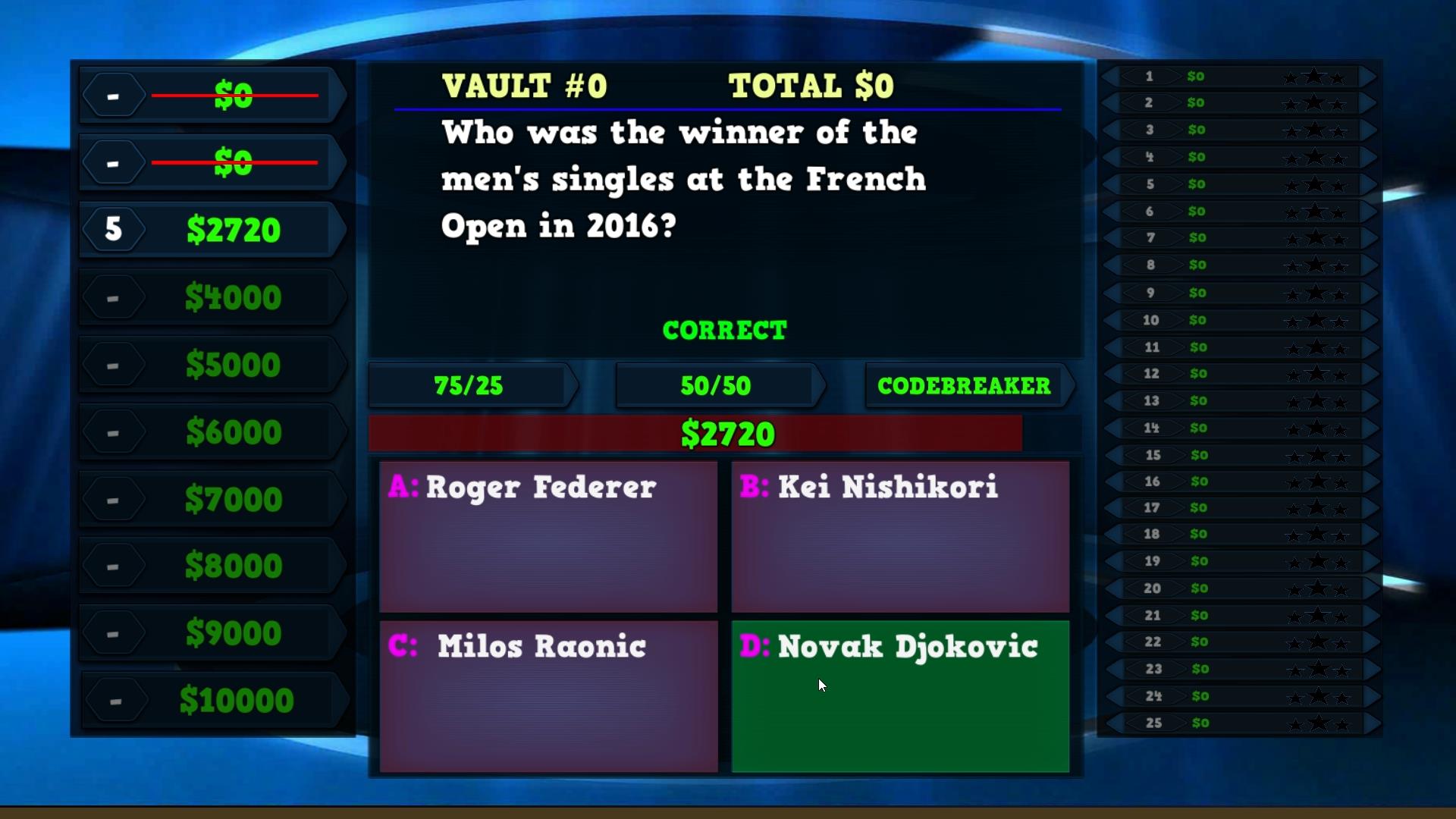 Trivia Vault: Tennis Trivia screenshot 3