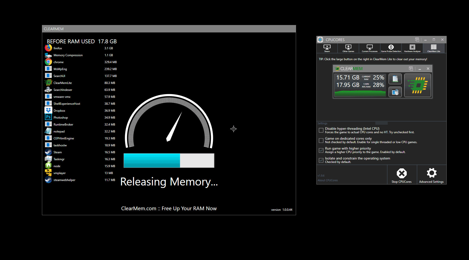 CPUCores :: ClearMem Lite screenshot 4