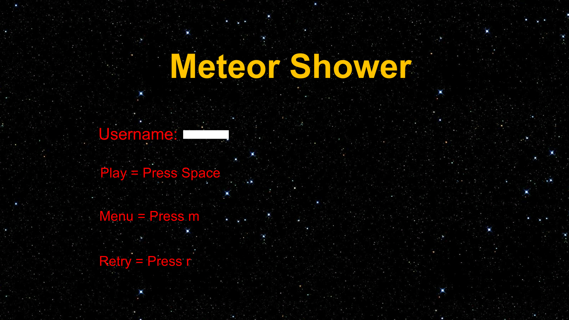 Meteor Shower screenshot 1