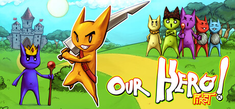 Our Hero! First — Steam header