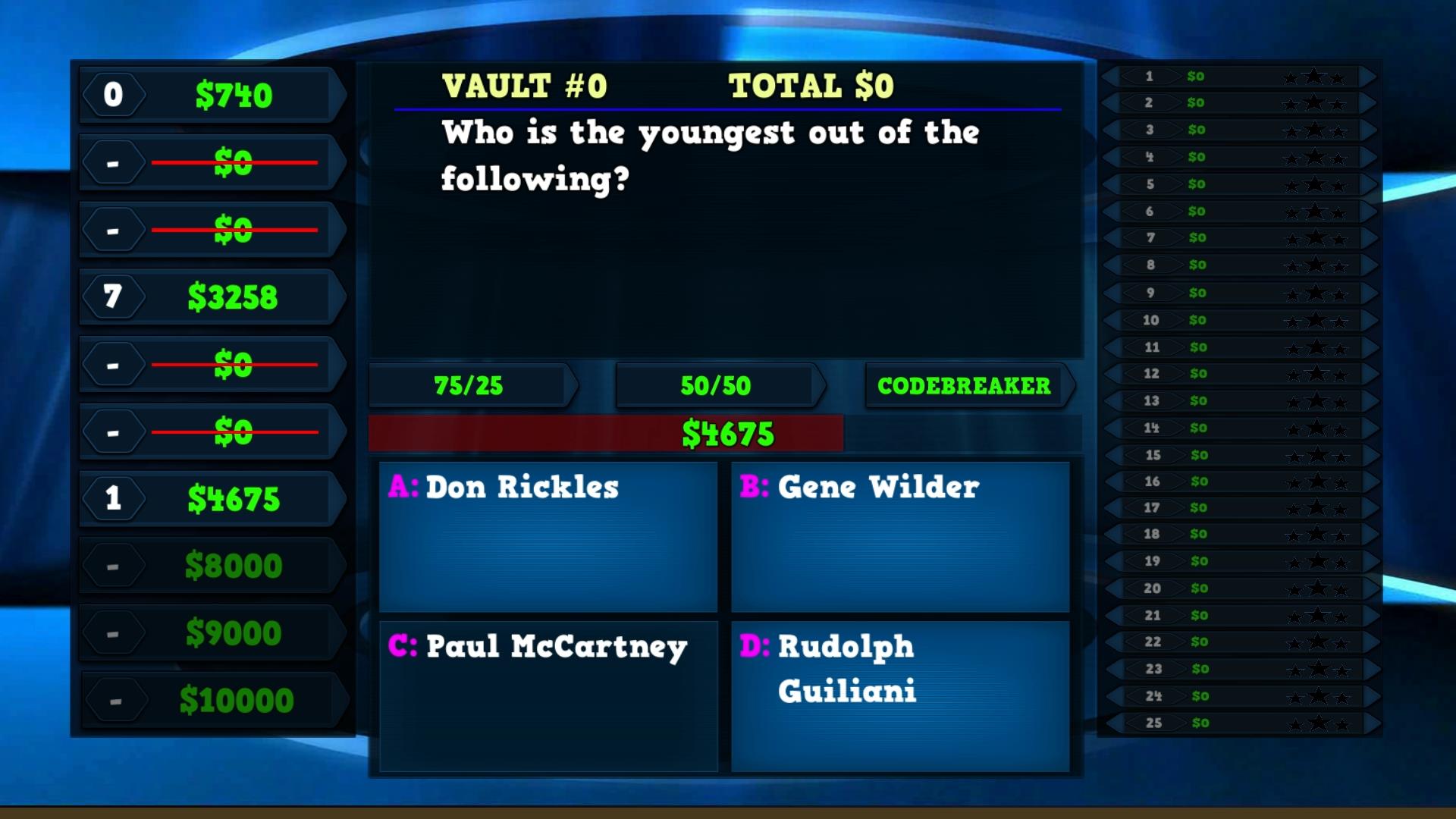 Trivia Vault: Celebrity Trivia screenshot 1