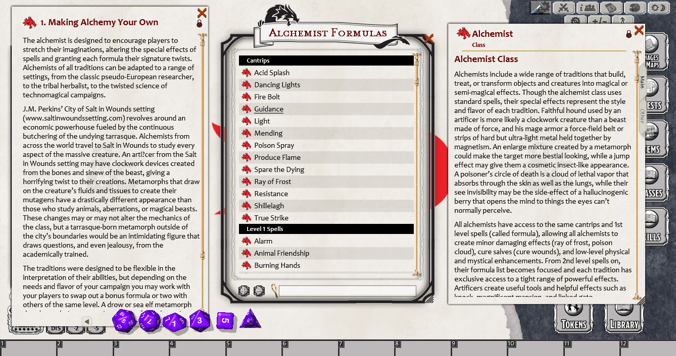 Fantasy Grounds - Alchemist (5E) screenshot 4