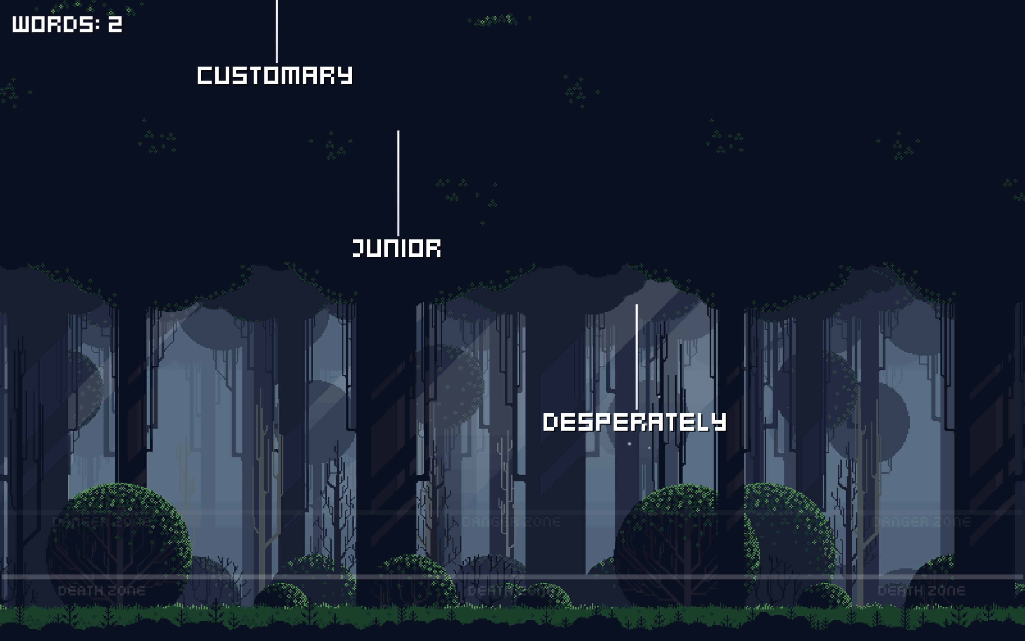 Falling words screenshot 5
