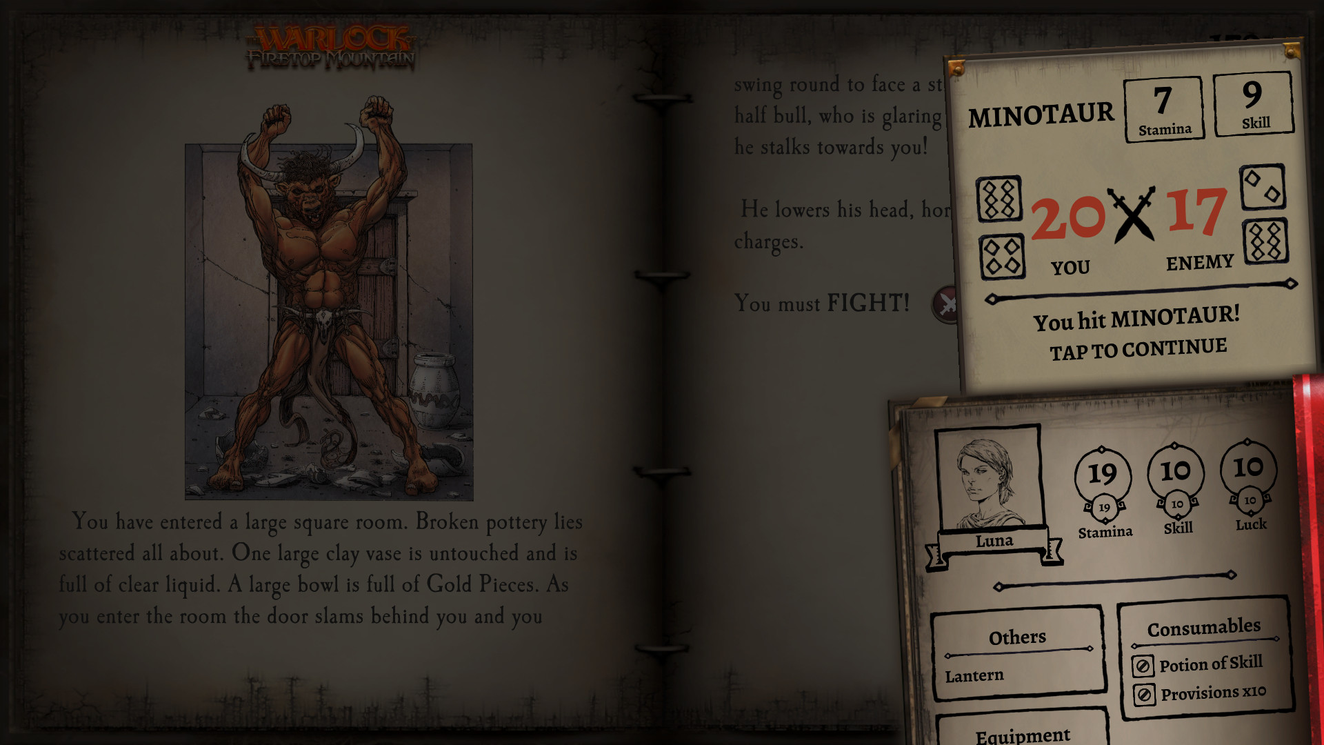 The Warlock of Firetop Mountain screenshot 2