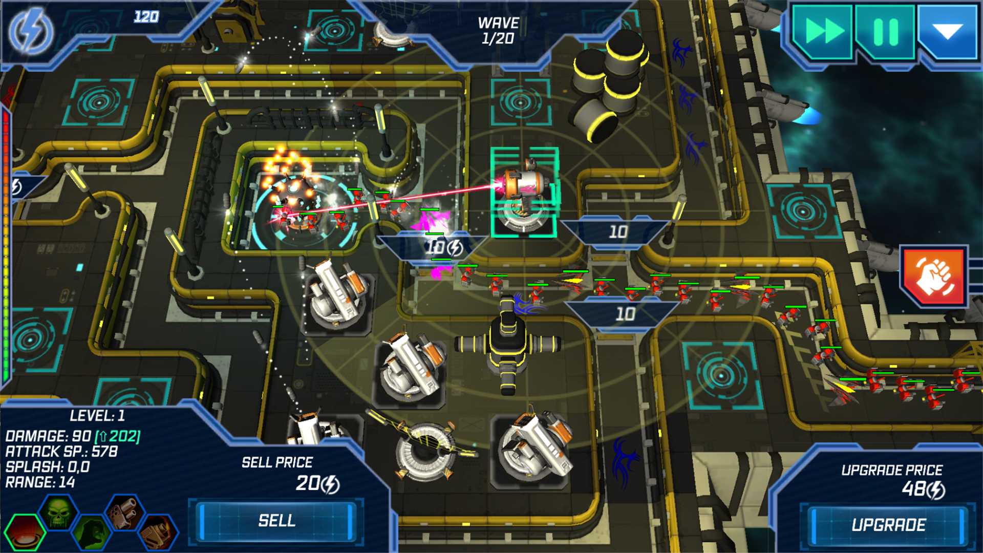Module TD. Sci-Fi Tower Defense screenshot 3