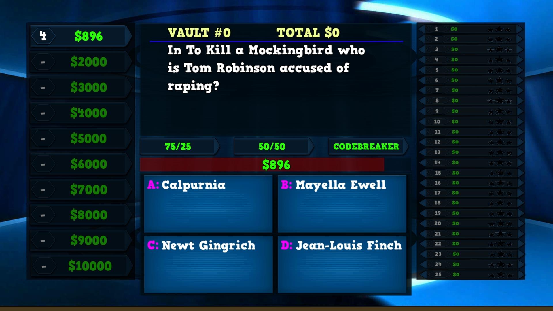 Trivia Vault: Literature Trivia screenshot 2