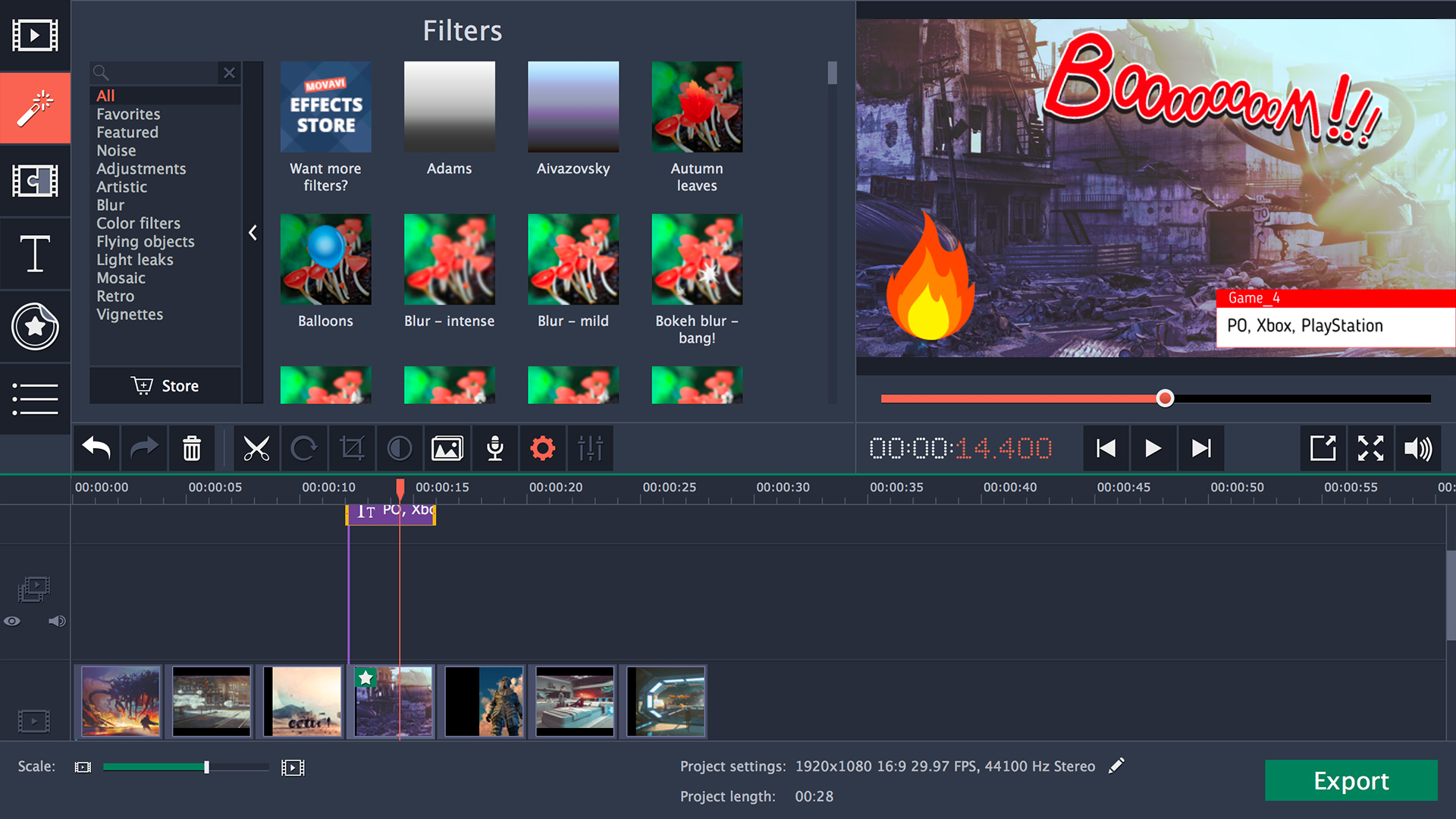 Movavi Video Editor Plus screenshot 4