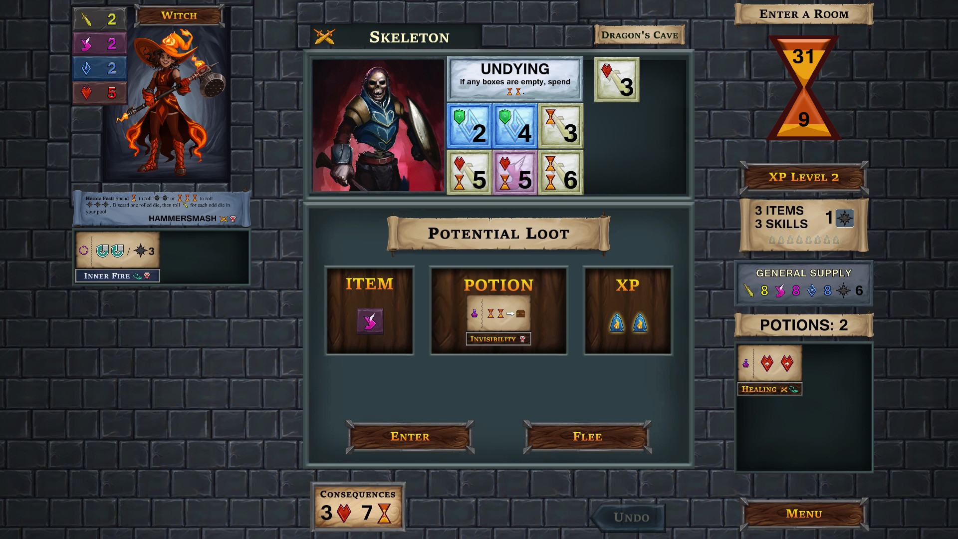 One Deck Dungeon - Witch screenshot 1
