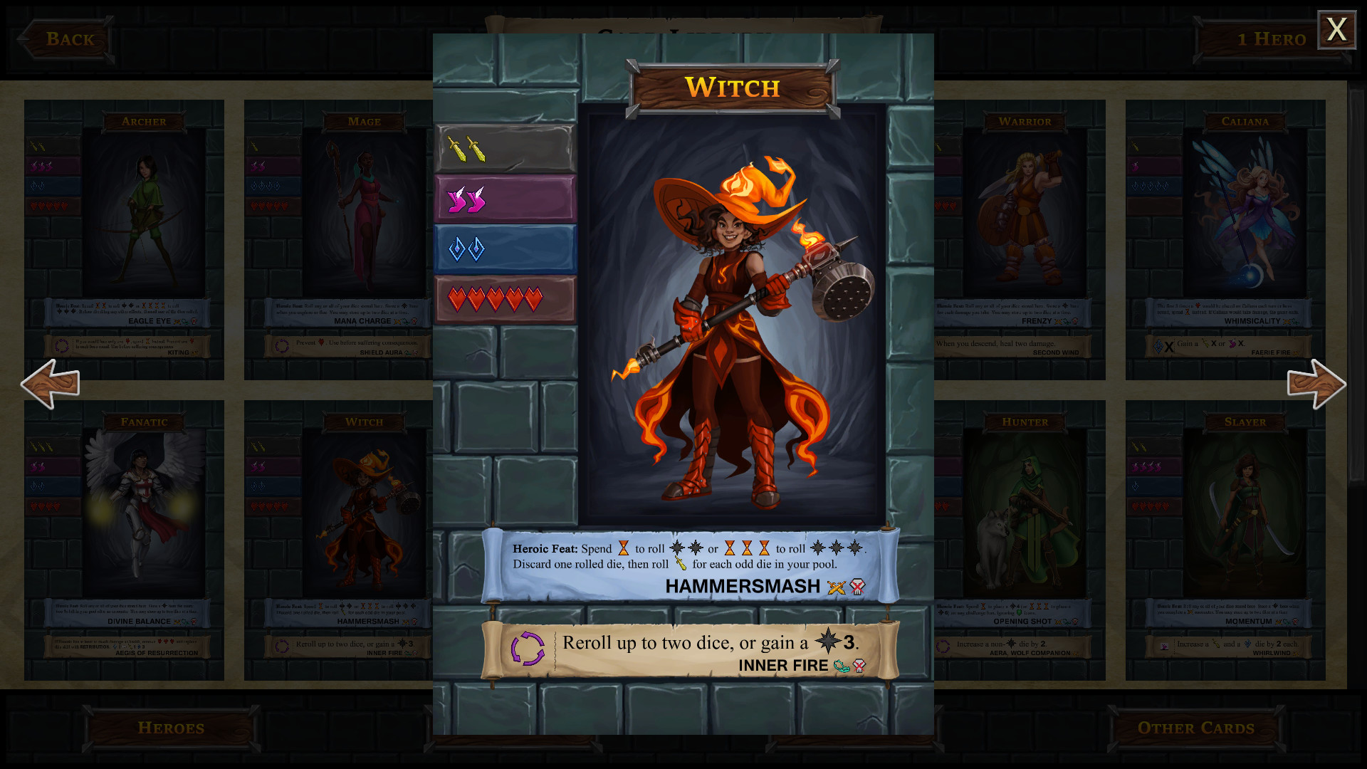 One Deck Dungeon - Witch screenshot 2