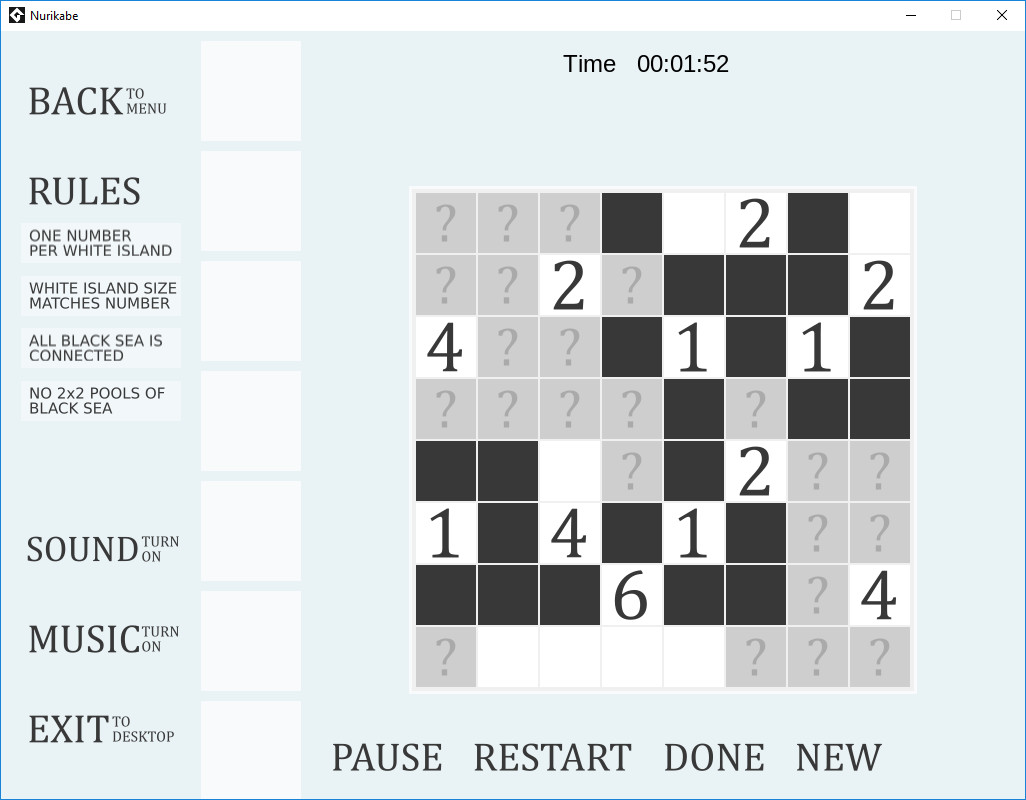 Nurikabe screenshot 1
