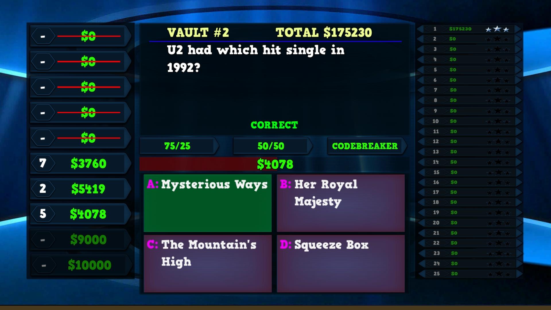 Trivia Vault: Music Trivia screenshot 1