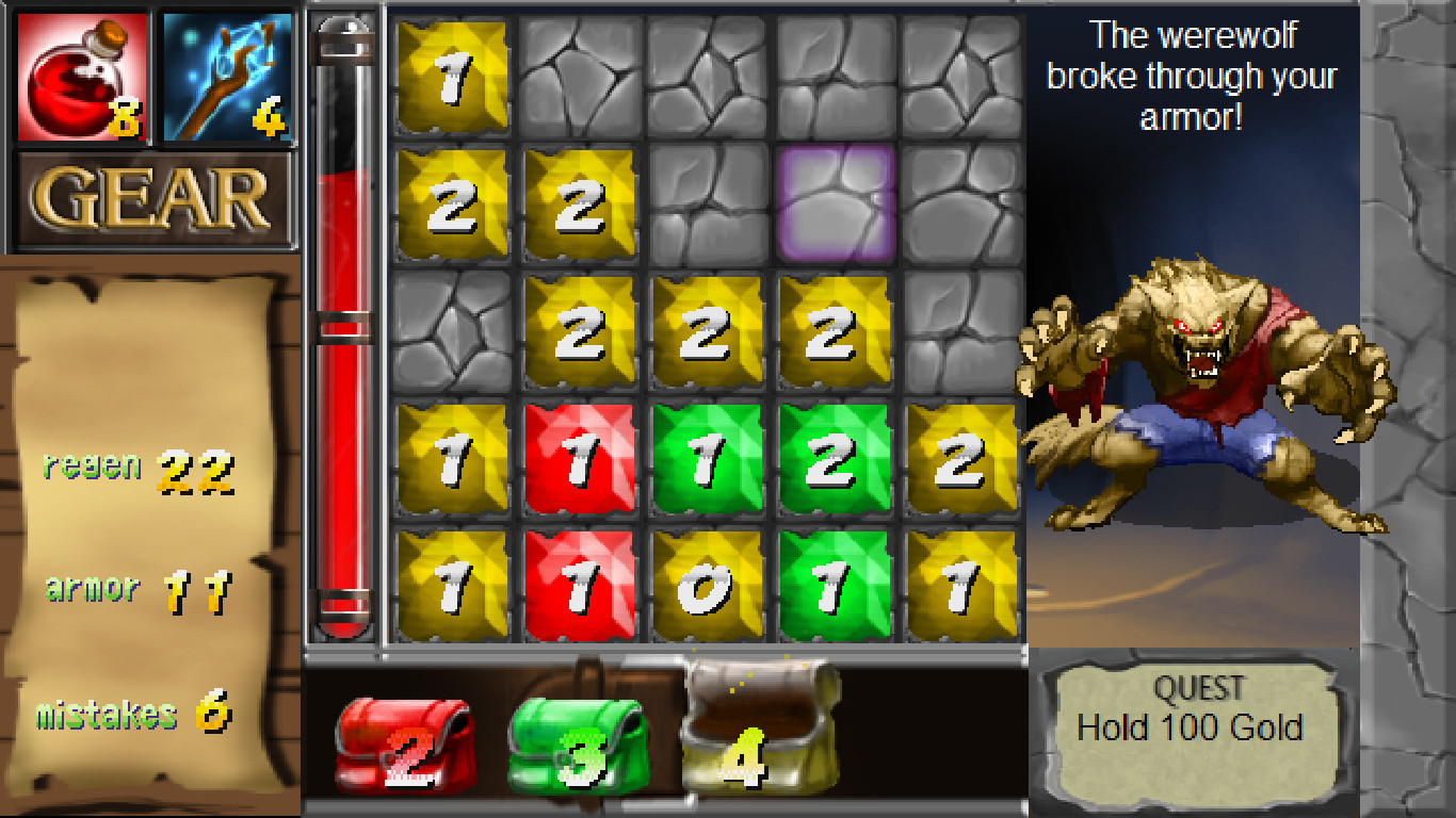 Cavesweeper screenshot 1