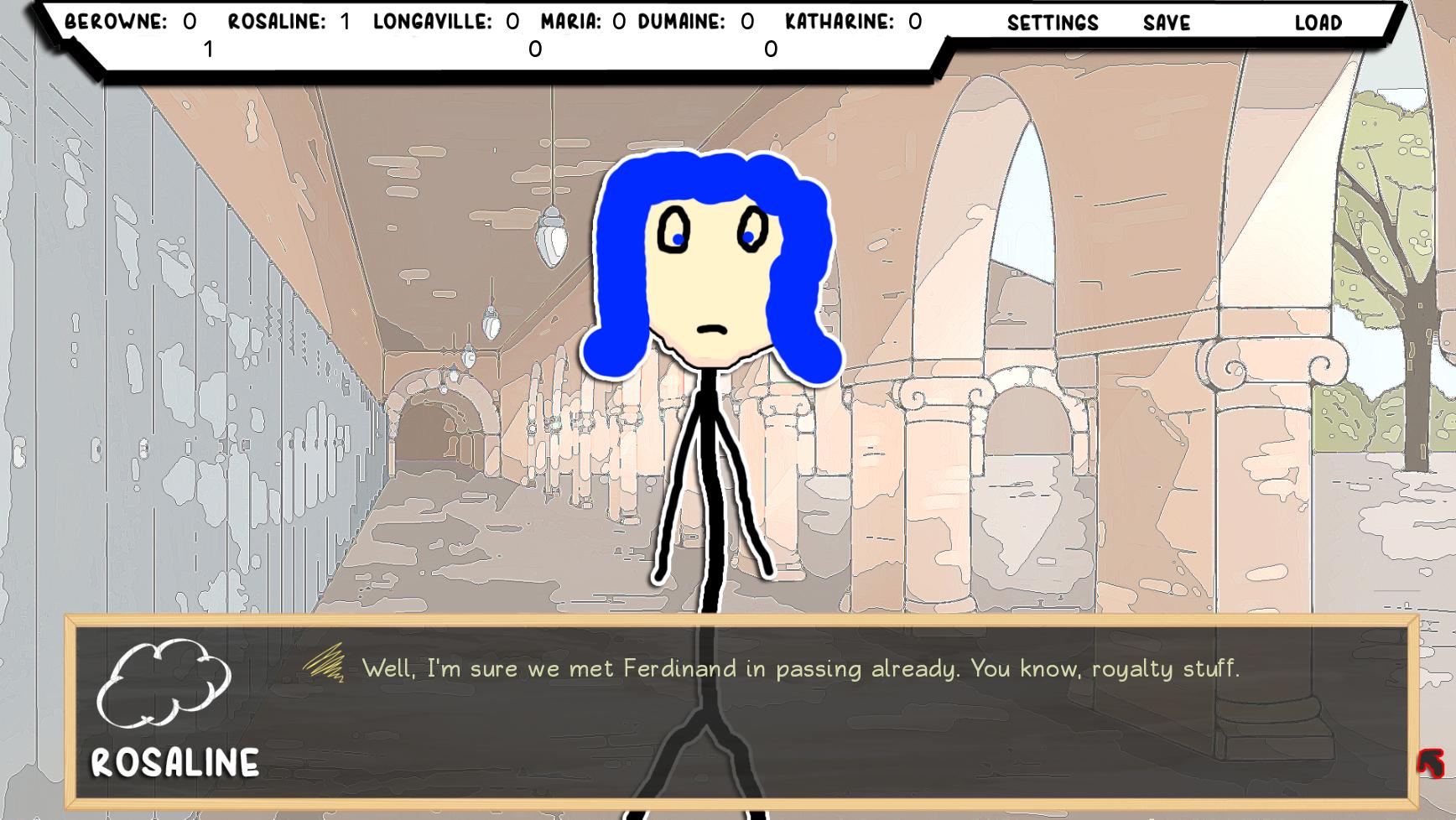 Paper Shakespeare: Loves Labor(s) Lost: Charity Scene Pack screenshot 1