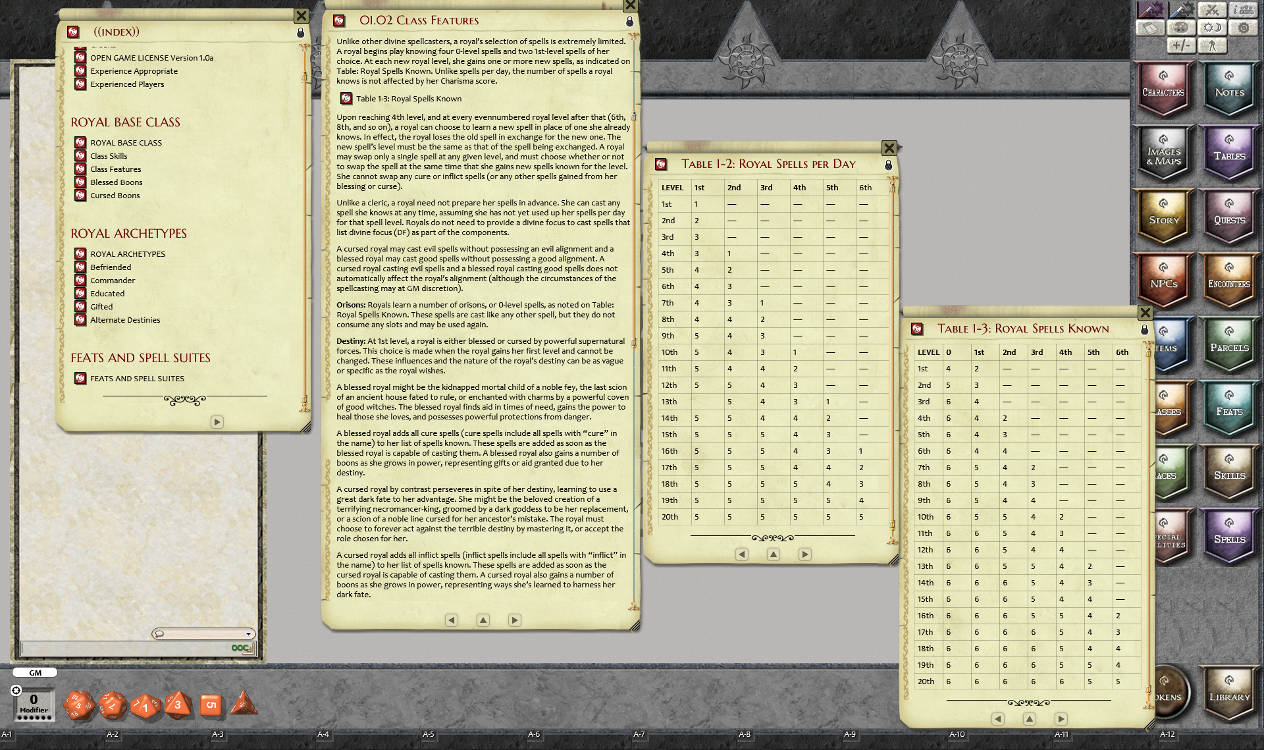 Fantasy Grounds - Royal Class (PFRPG) screenshot 4