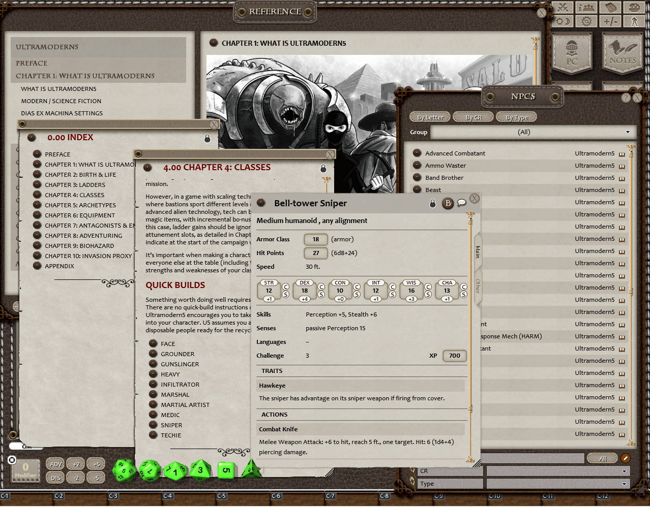 Fantasy Grounds - Ultramodern5 (5E) screenshot 2