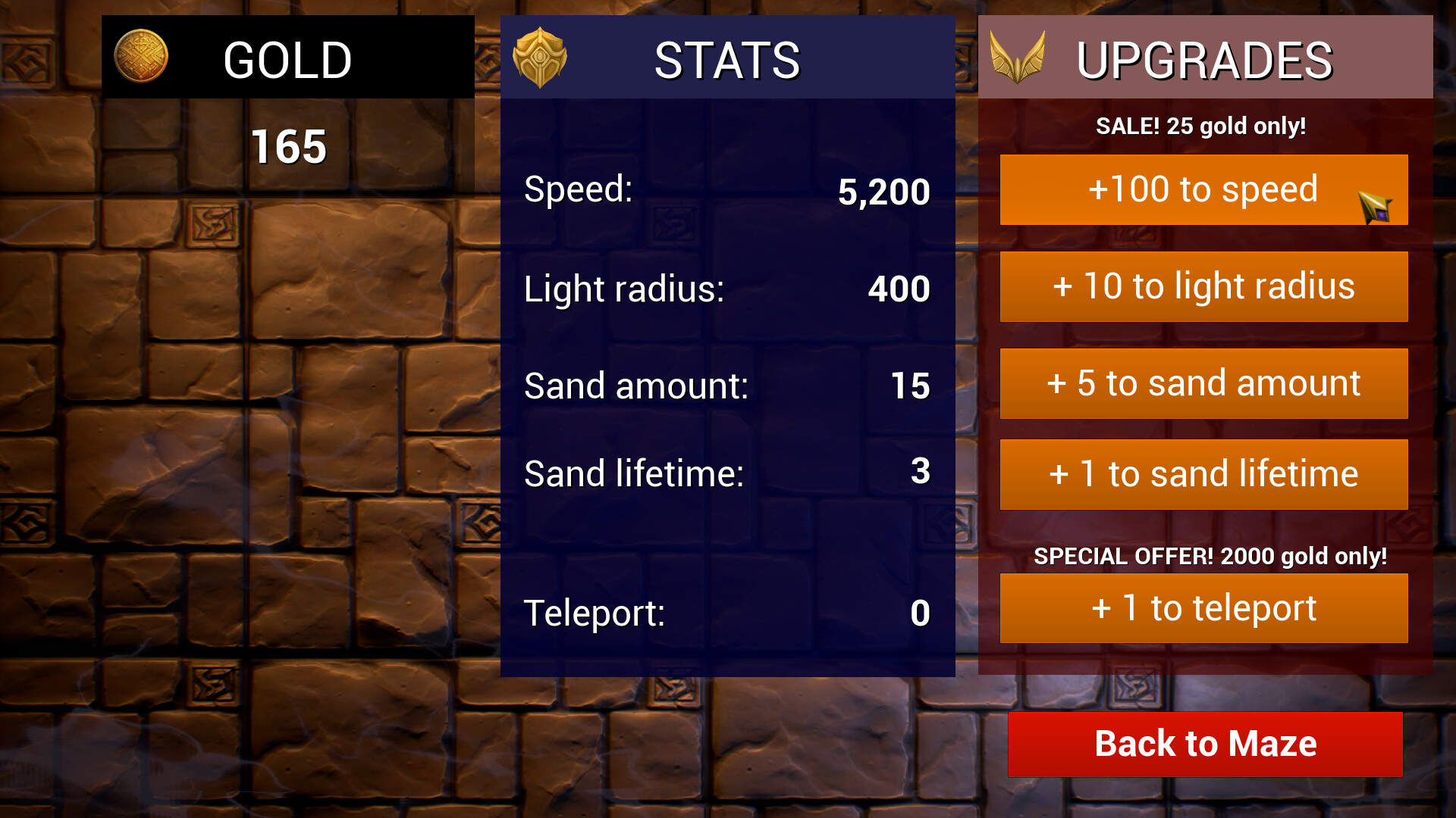 Maze Gold Run screenshot 3