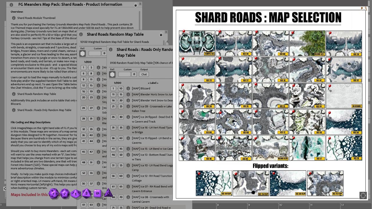 Fantasy Grounds - Meanders Map Pack: Shard Roads (Map Pack) screenshot 4