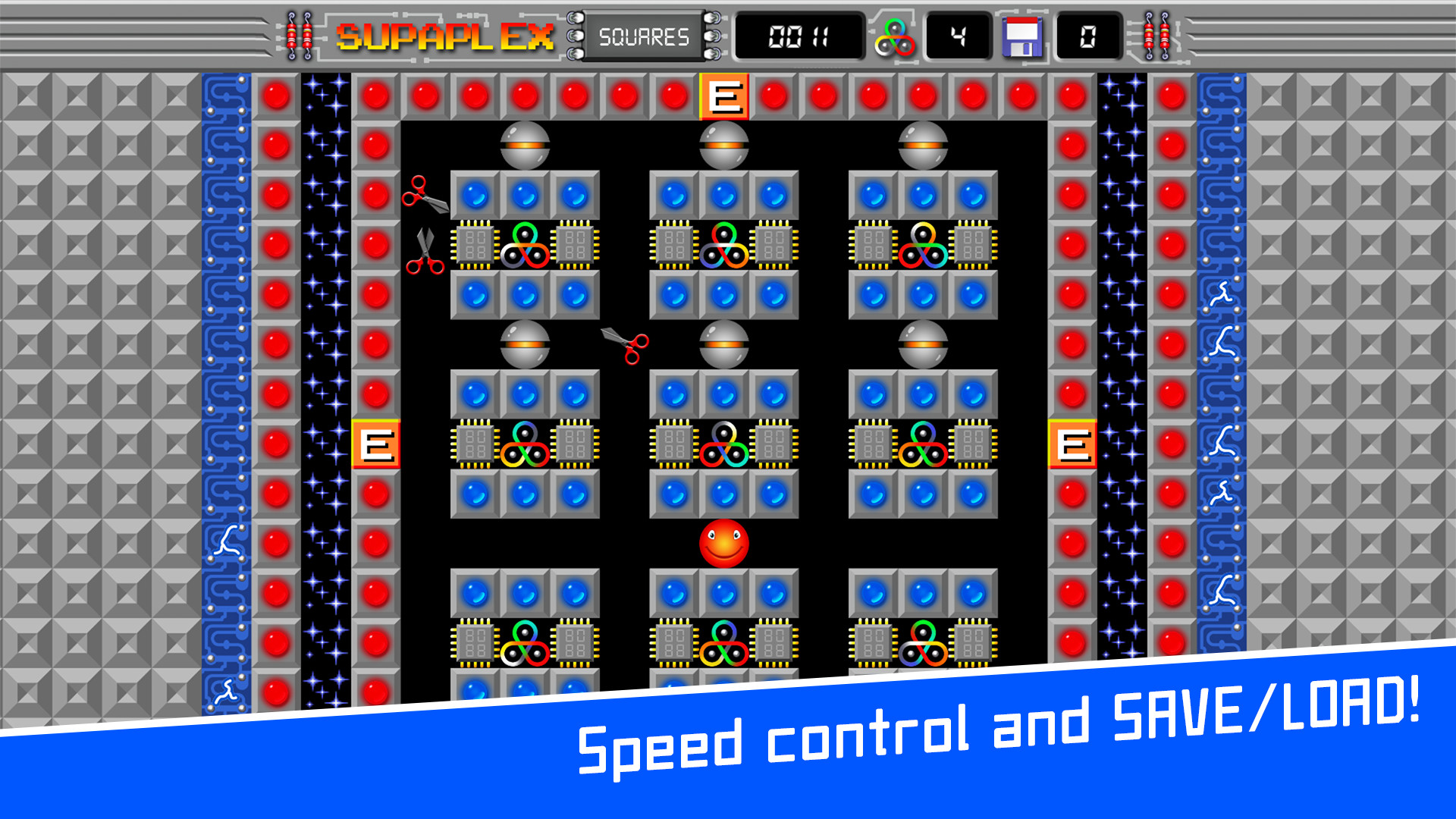 Supaplex SQUARES screenshot 4