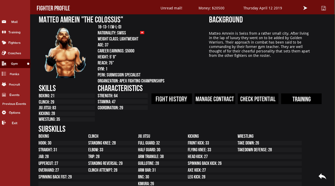 MMA Simulator screenshot 1