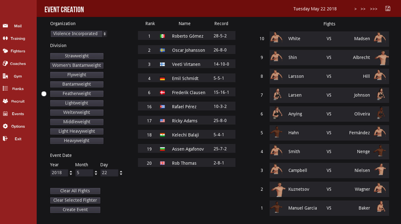 MMA Simulator screenshot 3